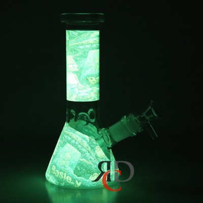 WATER PIPE BEAKER GLOW IN DARK WP10009 1CT